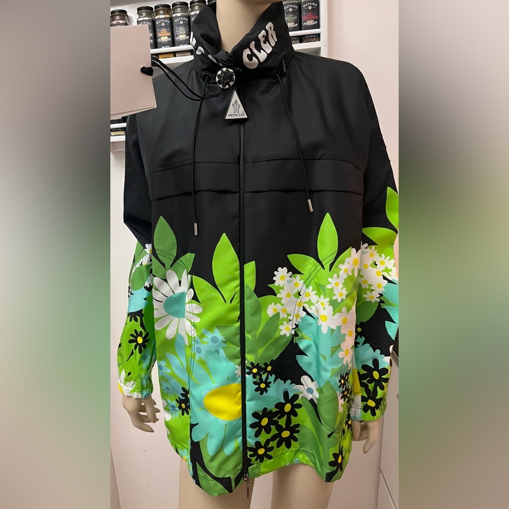 Moncler Richard Quinn Pat Floral Jacket with hood size 0